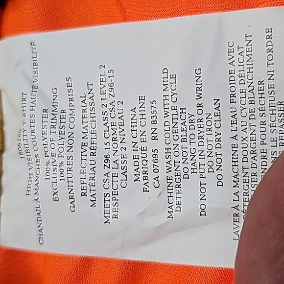 Holmes workwear large reflective 3m short sleeve shirt - Picture 6 of 6